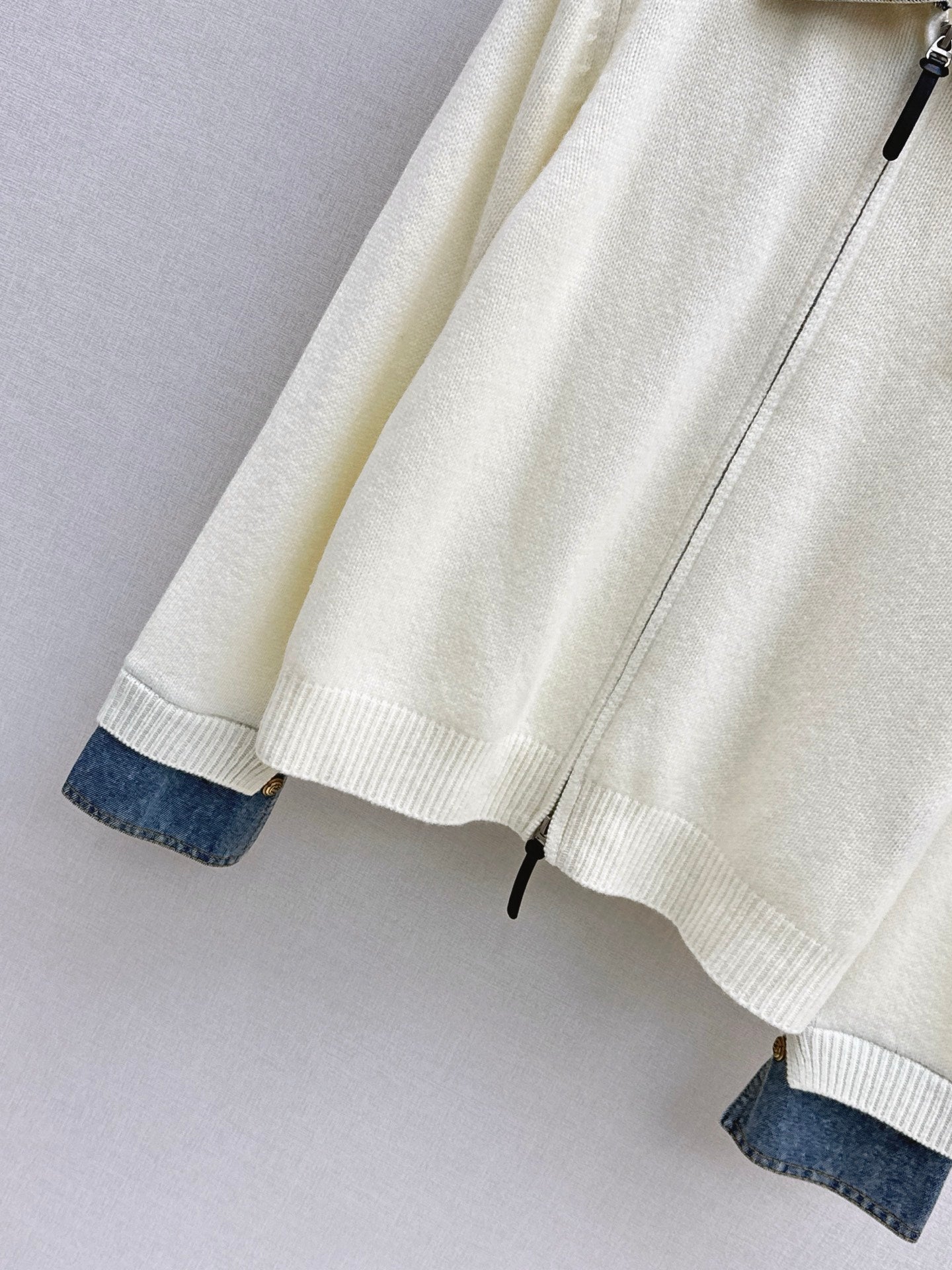 Louis NEW Denim patchwork cardigan