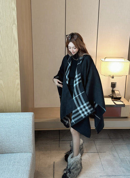 Bur NEW wool shawl cape