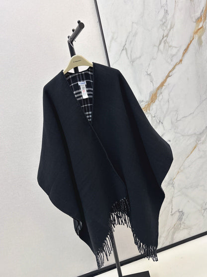 Bur NEW wool shawl cape