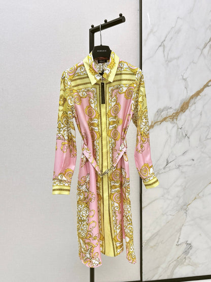 Vers NEW Printed silk dress