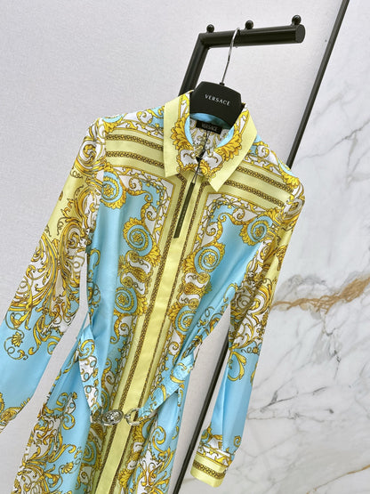 Vers NEW Printed silk dress