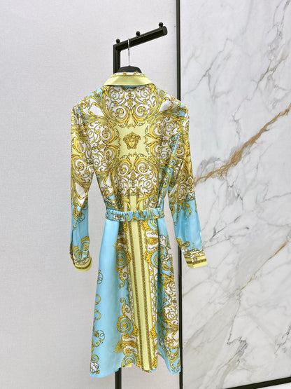 Vers NEW Printed silk dress