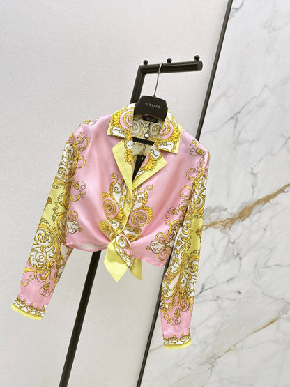 Vers NEW Printed silk shirt