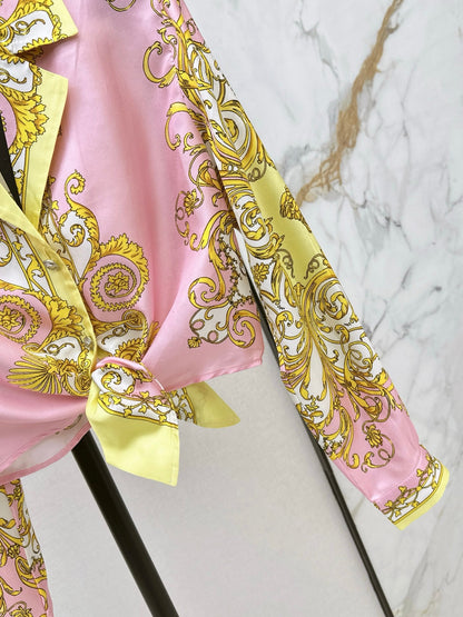 Vers NEW Printed silk shirt