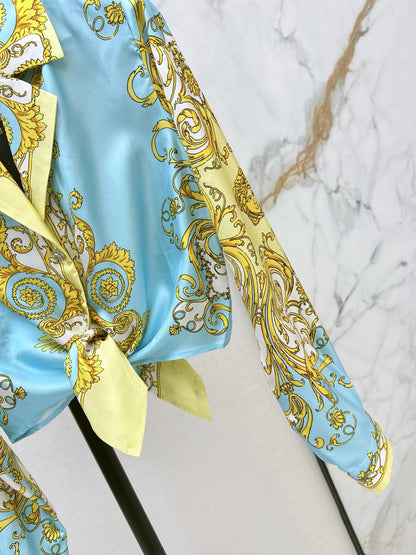 Vers NEW Printed silk shirt