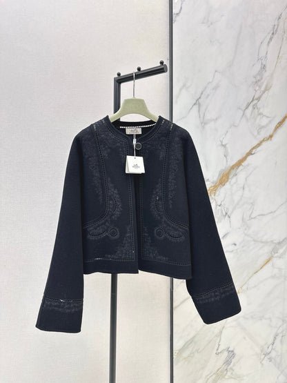 Herm NEW Embroidered cashmere jacket