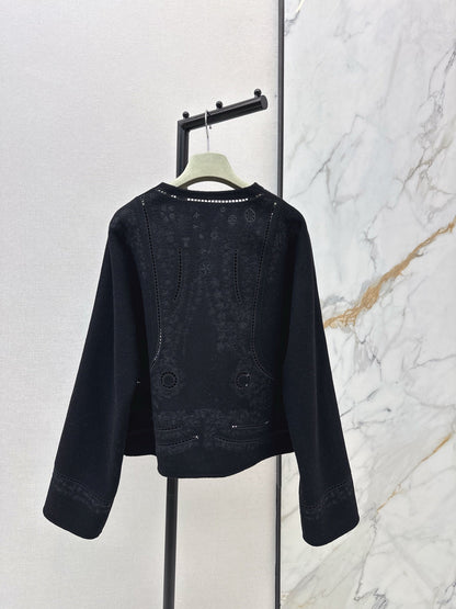 Herm NEW Embroidered cashmere jacket