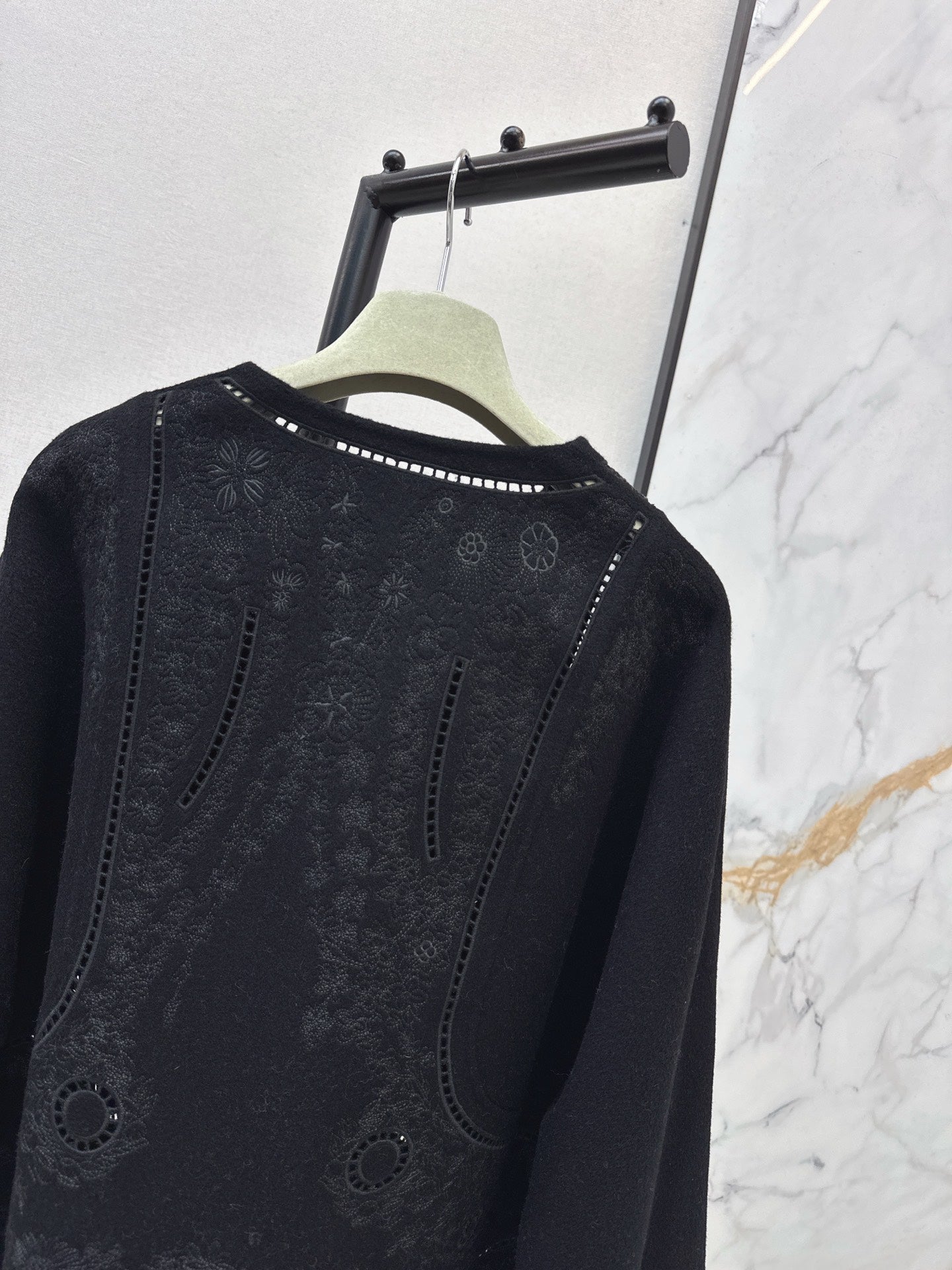 Herm NEW Embroidered cashmere jacket