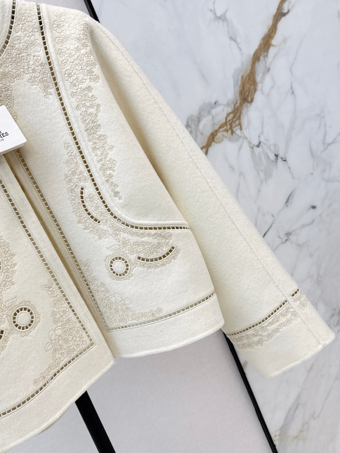 Herm NEW Embroidered cashmere jacket