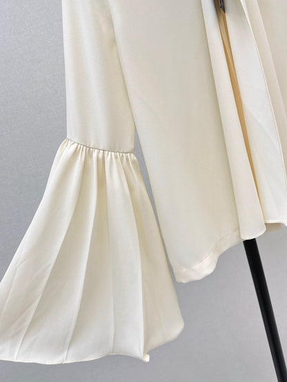 Louis NEW ribbon flare sleeve shirt