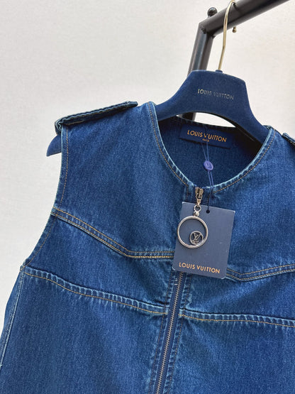 Louis NEW sleeveless denim dress