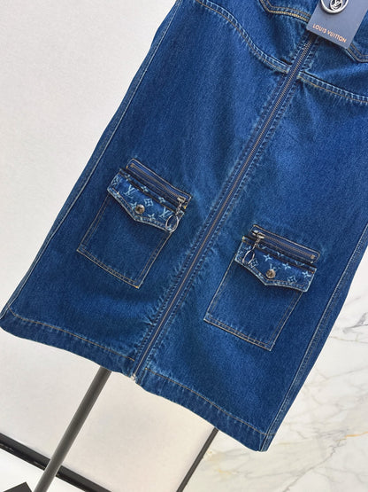 Louis NEW sleeveless denim dress
