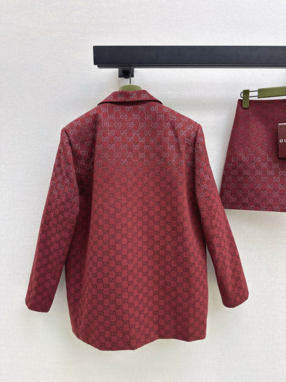 Guc NEW jacquard woven blazer