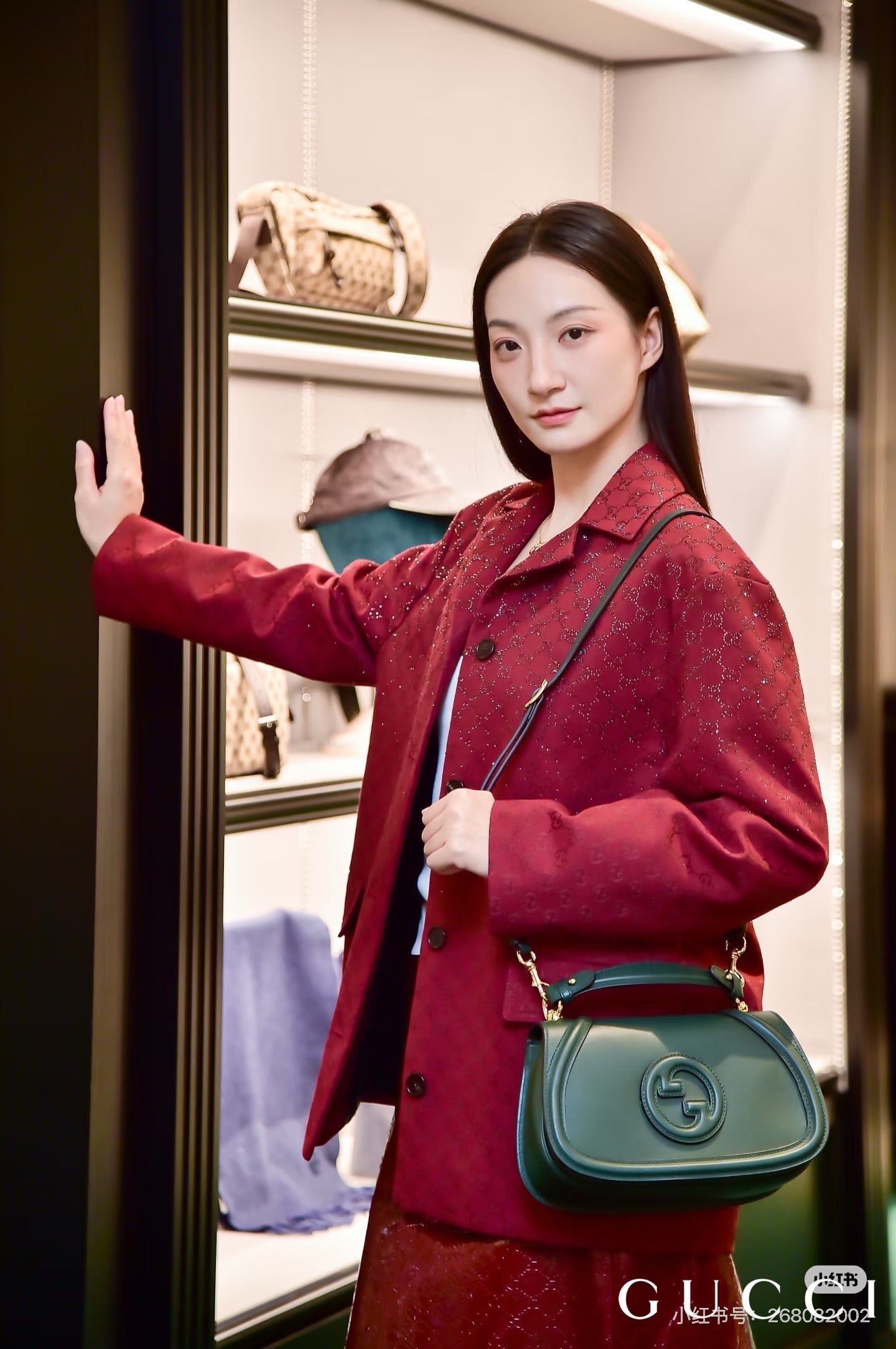 Guc NEW jacquard woven blazer