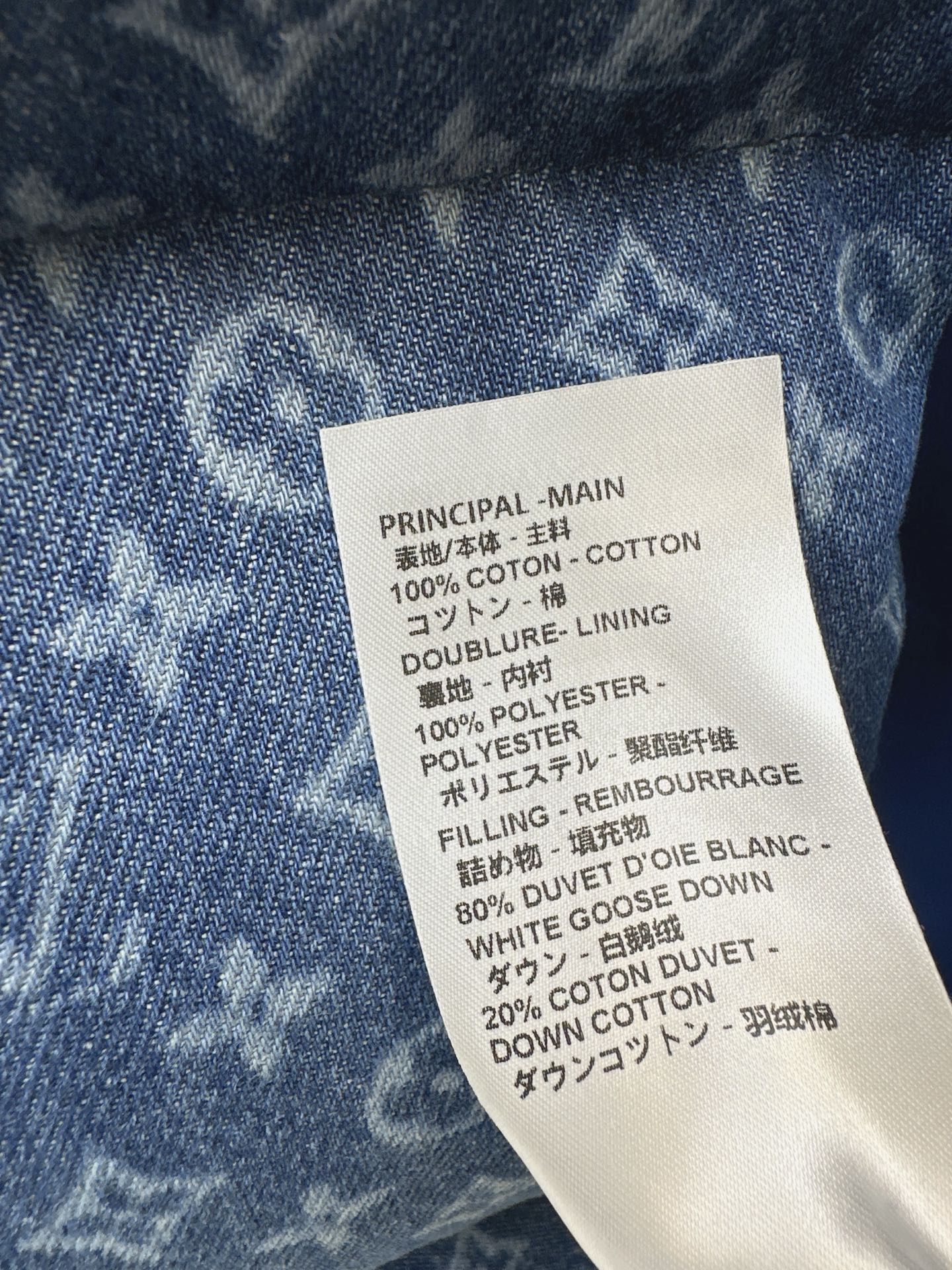 Louis NEW Denim down jacket