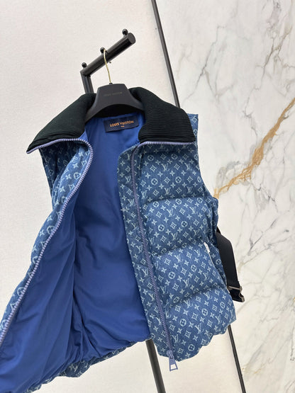 Louis NEW Denim vest down jacket
