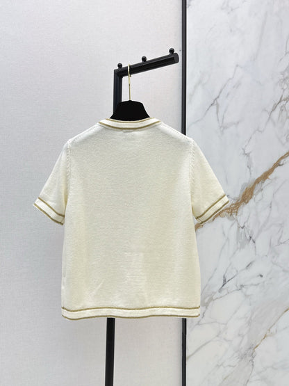 Chan NEW Short-sleeved knitted cardigan