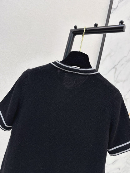 Chan NEW Short-sleeved knitted cardigan