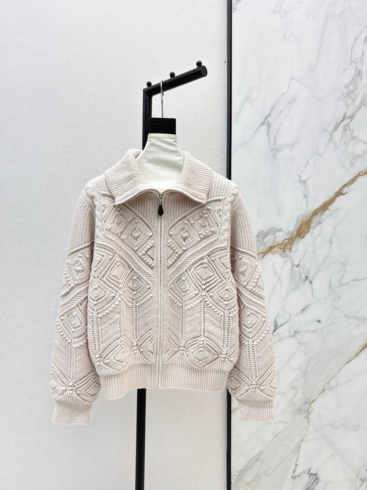 Loro NEW Jacquard knit cardigan