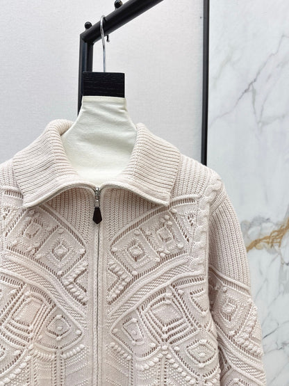 Loro NEW Jacquard knit cardigan