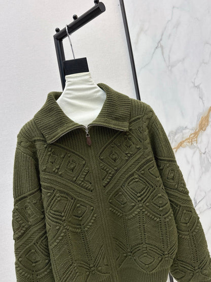 Loro NEW Jacquard knit cardigan