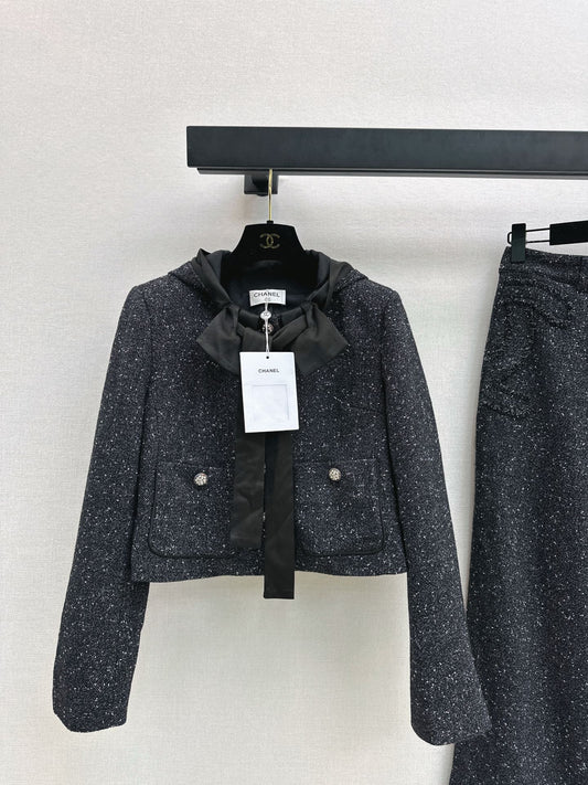 Chan NEW Houndstooth woven coat