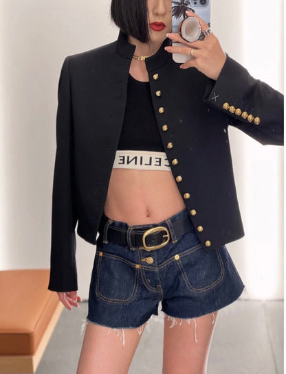 Ce1i NEW gold button jacket