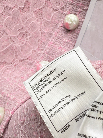 Chan NEW Tweed Lace Vest