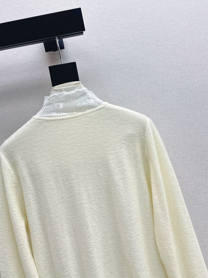 Es NEW Lace wool sweater