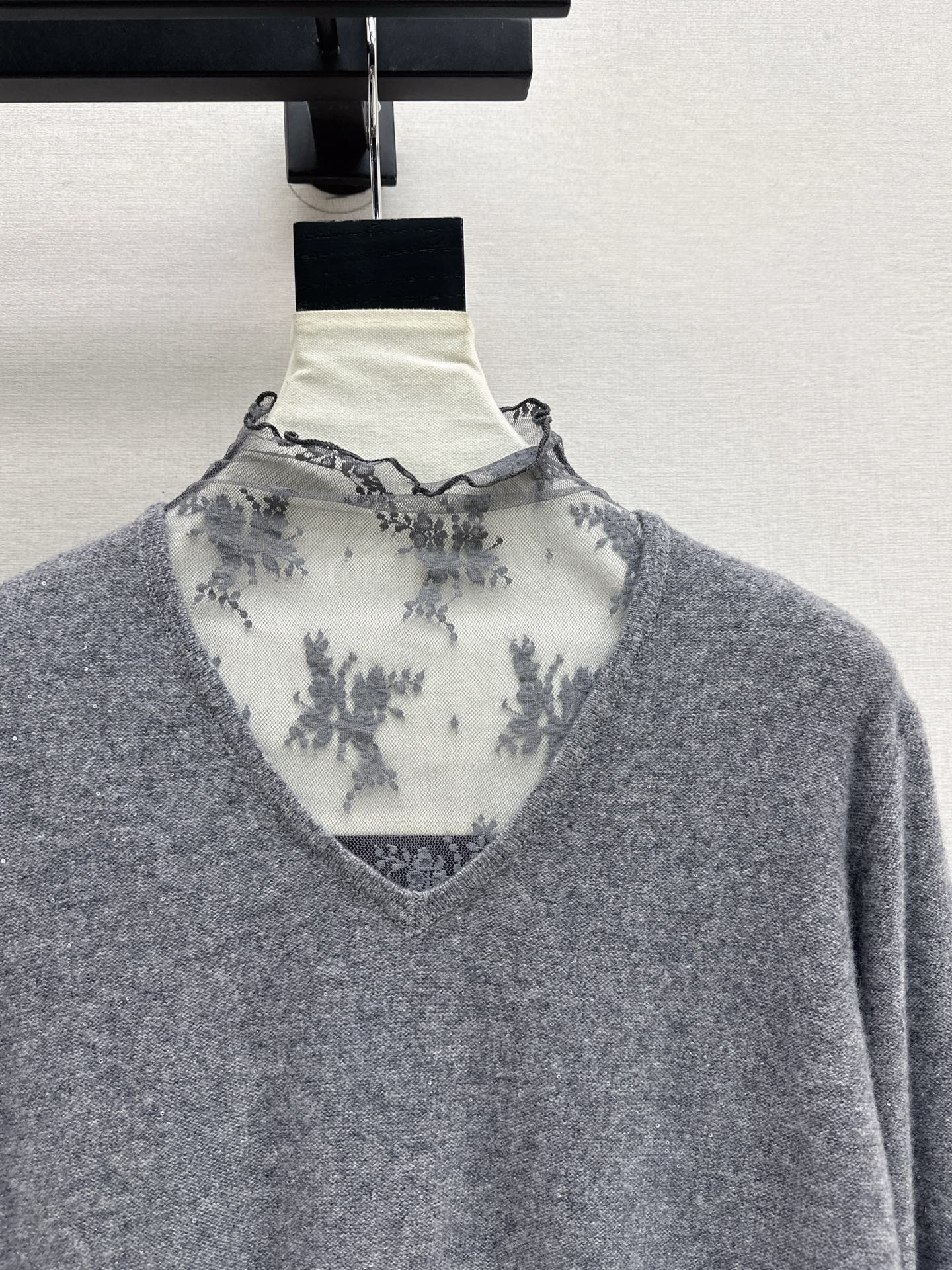 Es NEW Lace wool sweater