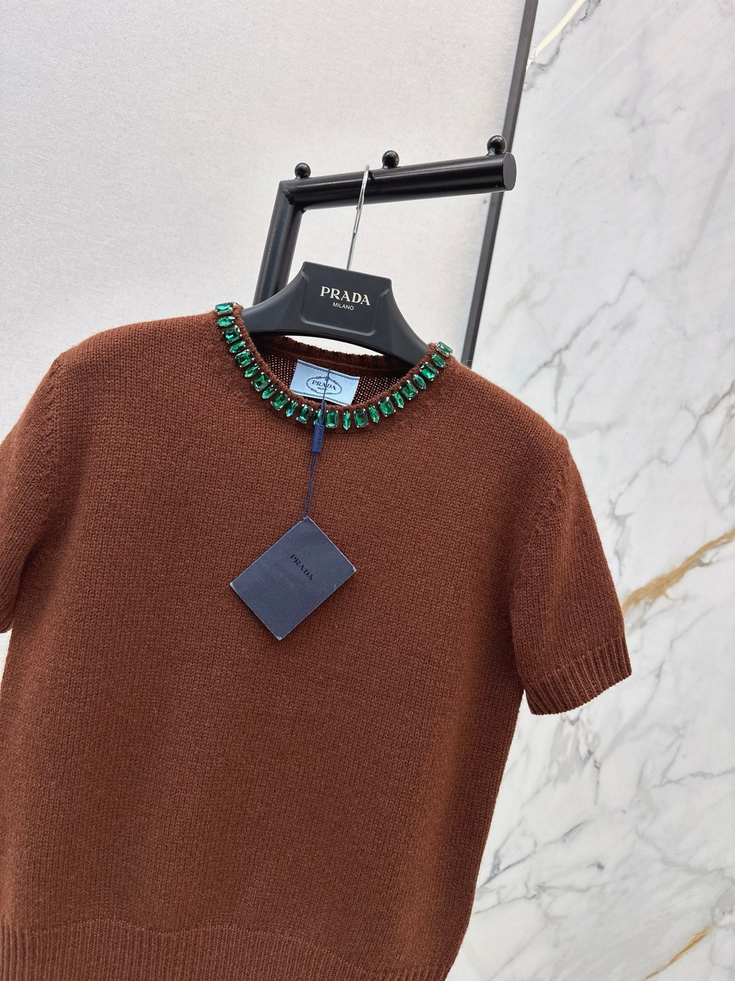 Pra NEW Cashmere short-sleeved sweater