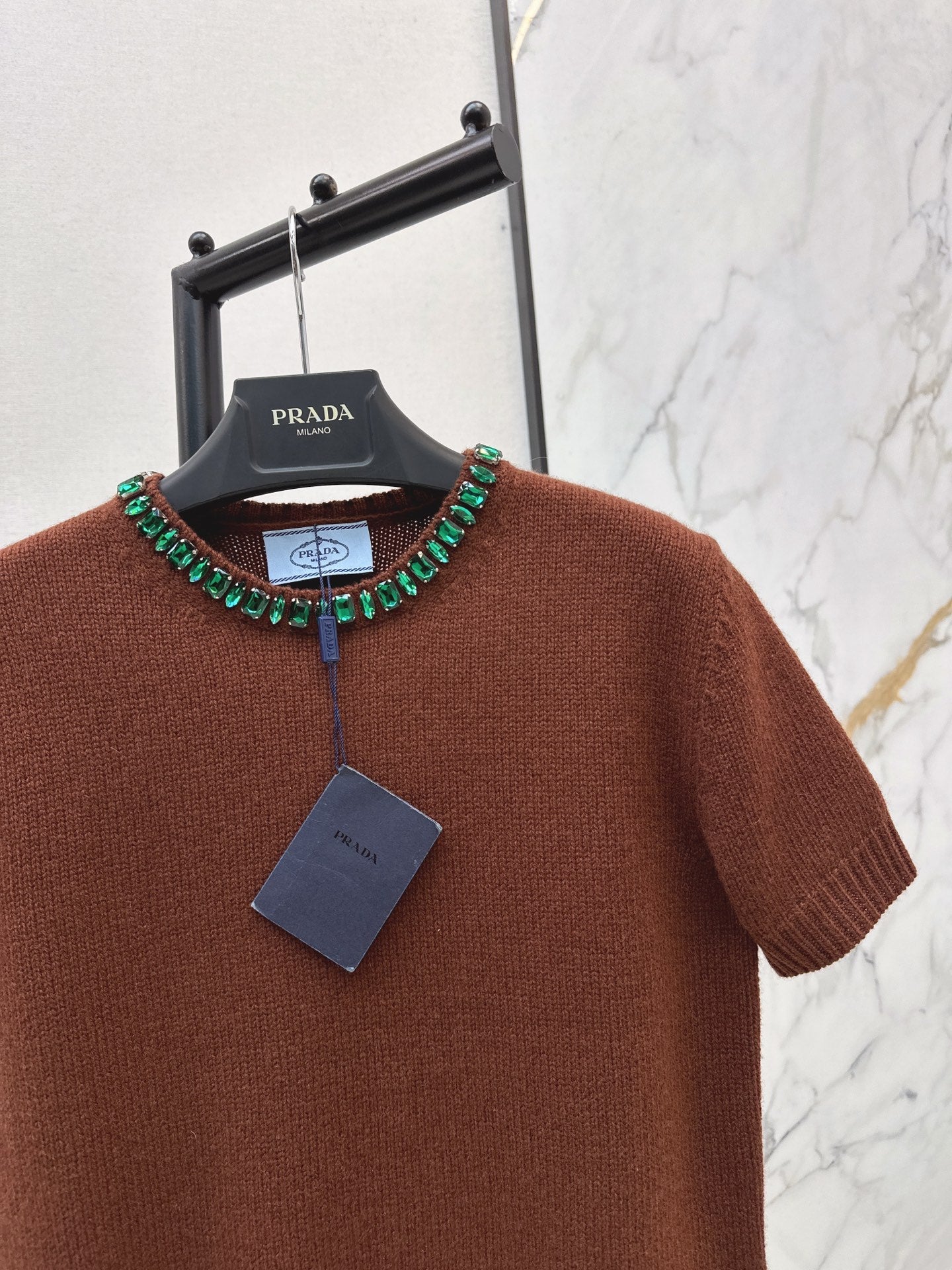 Pra NEW Cashmere short-sleeved sweater