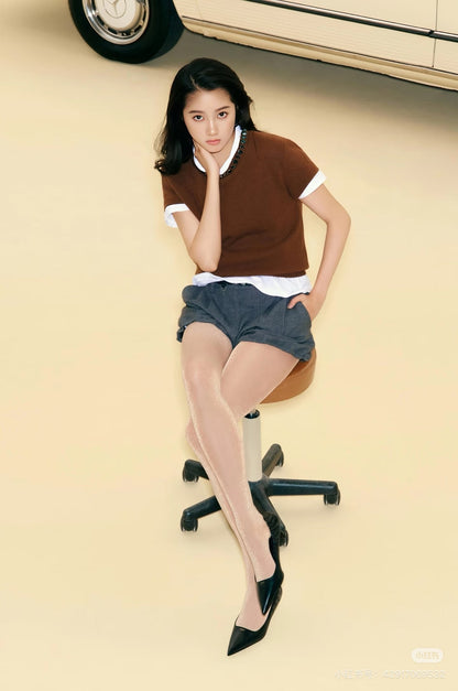 Pra NEW Cashmere short-sleeved sweater