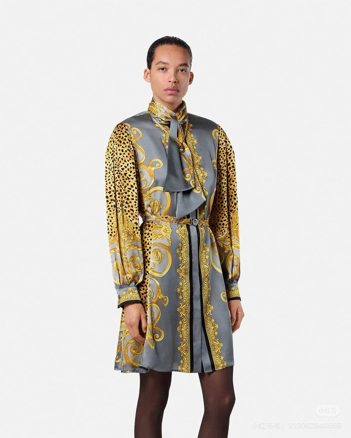 Ver NEW Printed silk dress