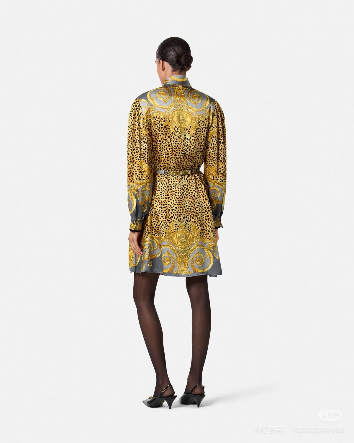 Ver NEW Printed silk dress