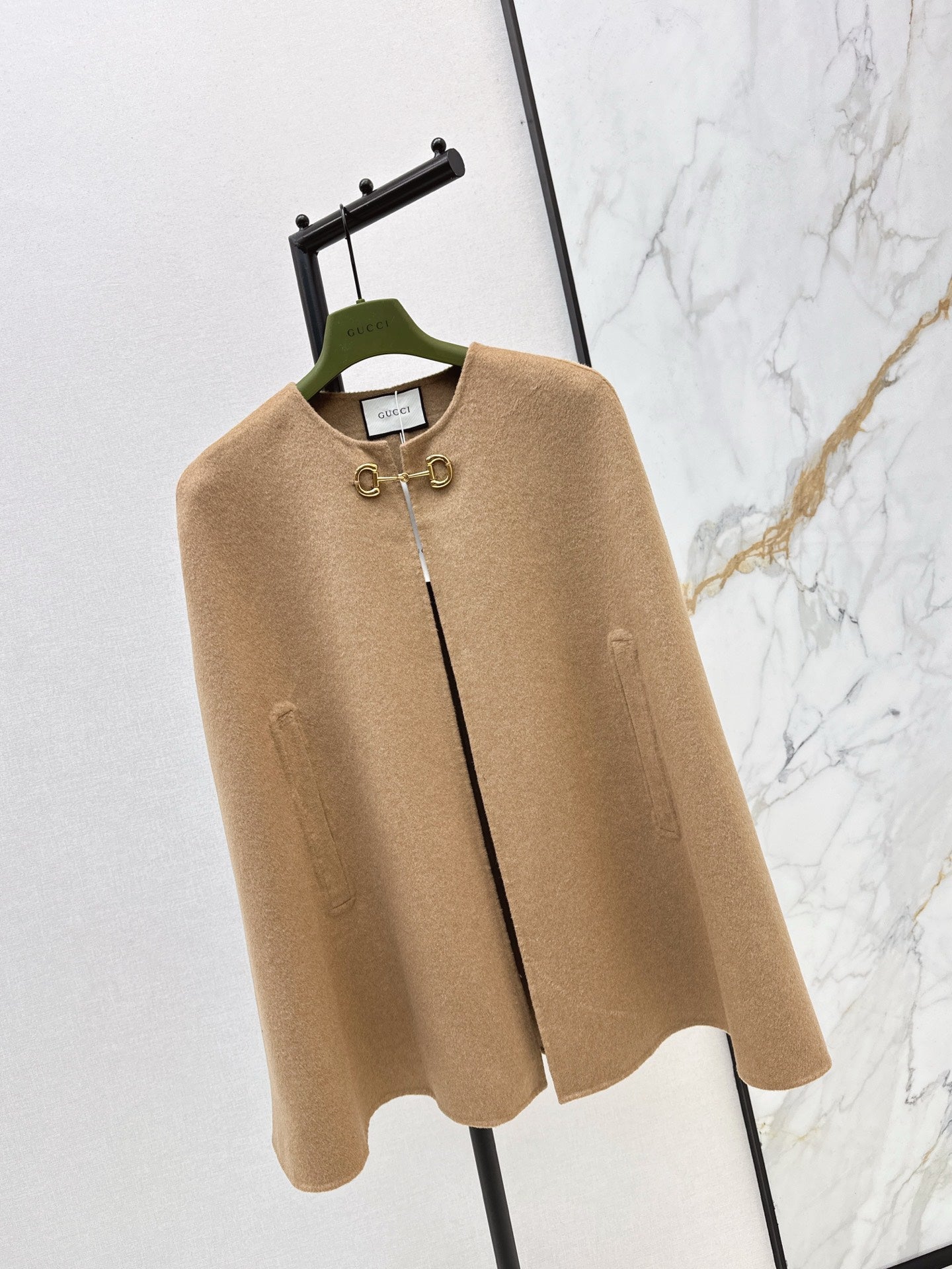 Guc NEW wool cape coat