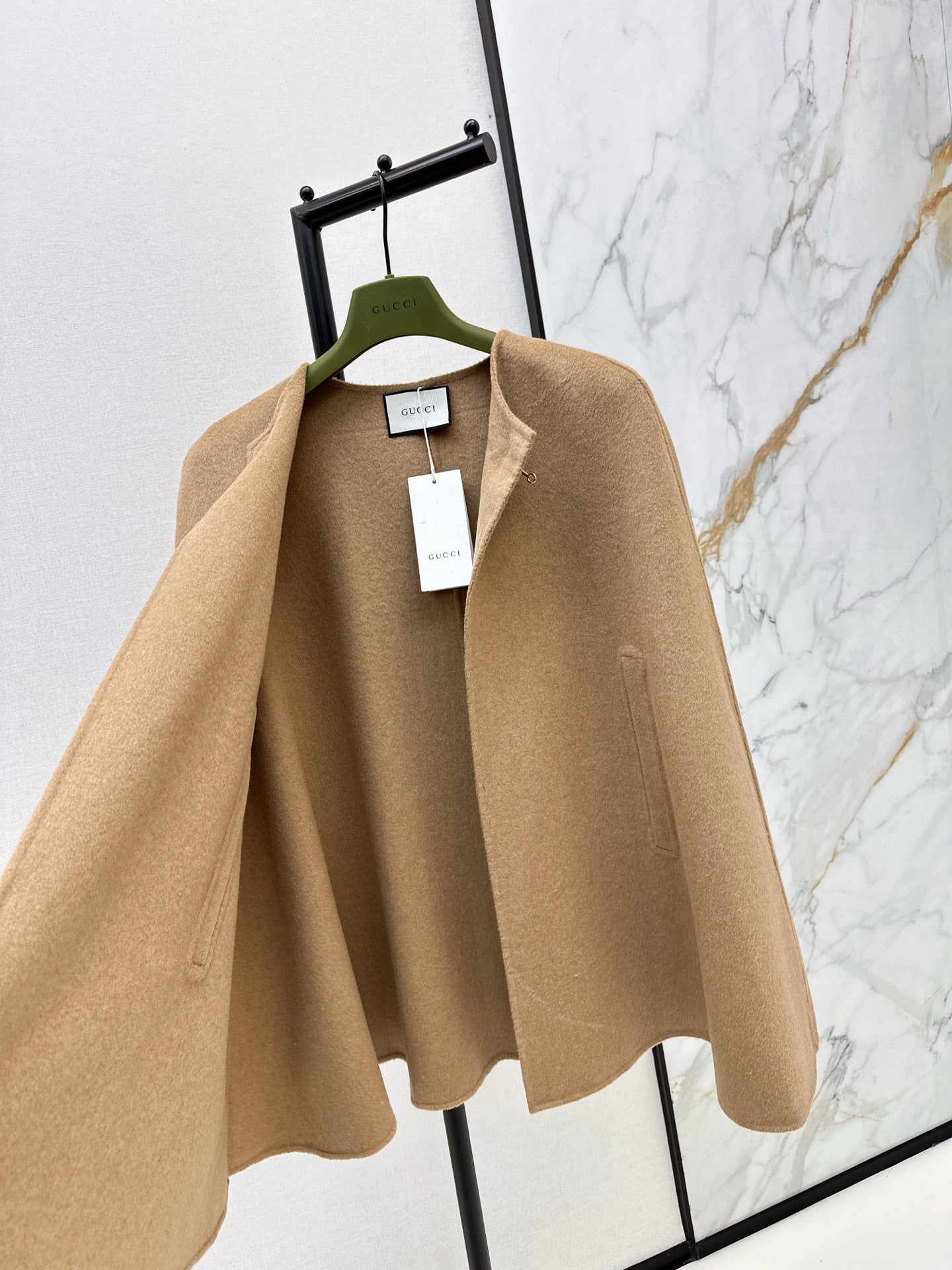 Guc NEW wool cape coat