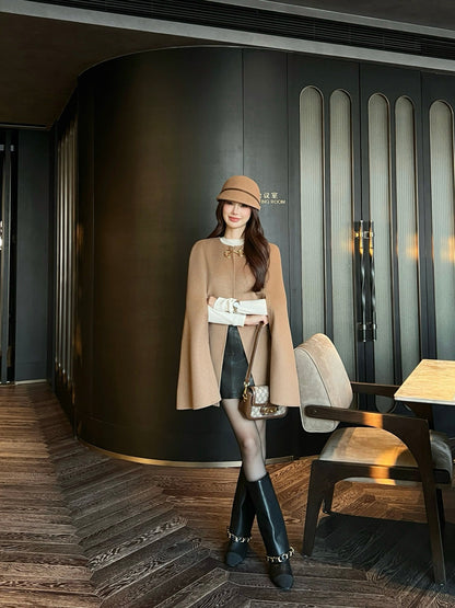 Guc NEW wool cape coat