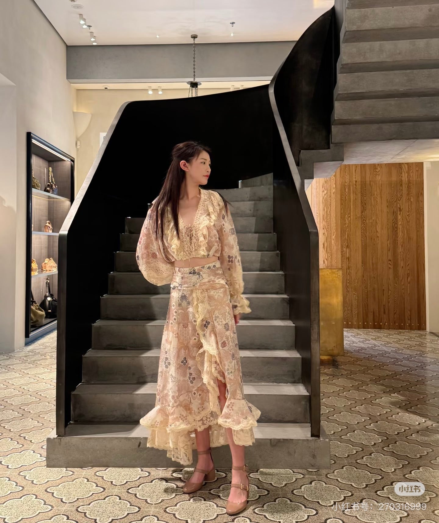 Zimm NEW Silk linen skirt