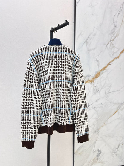 Louis NEW Houndstooth Jacquard Cardigan