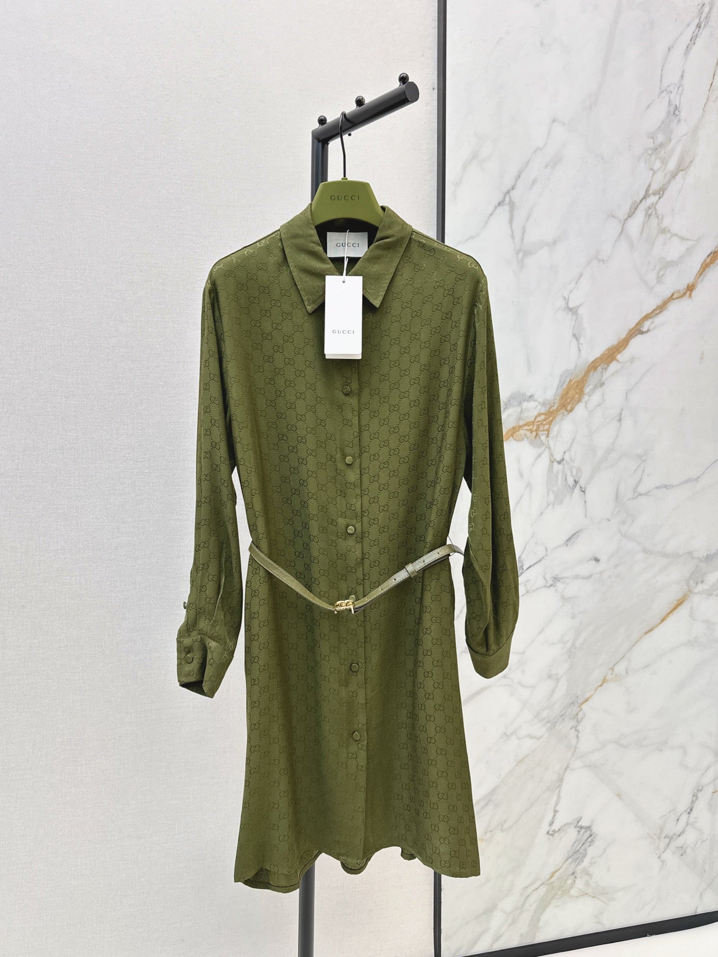 Guc NEW Jacquard belted dress