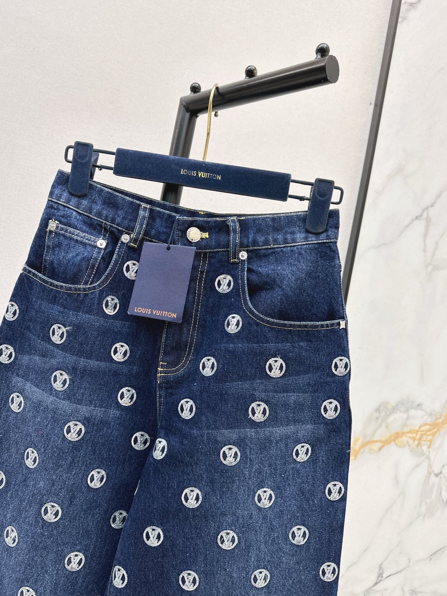 Louis NEW Gold Coin Sequin Jeans