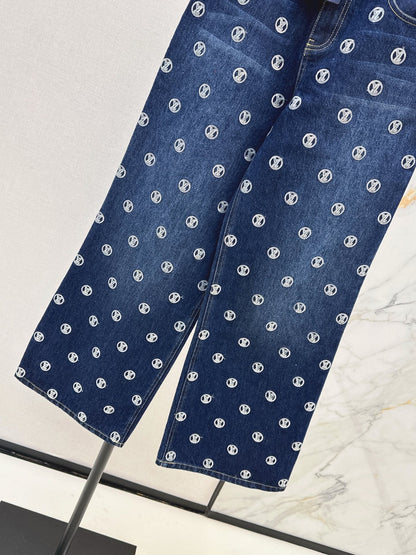 Louis NEW Gold Coin Sequin Jeans