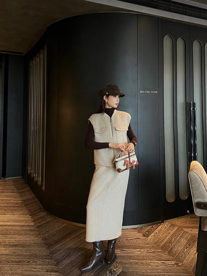 Brun NEW woolen skirt