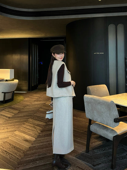 Brun NEW woolen skirt