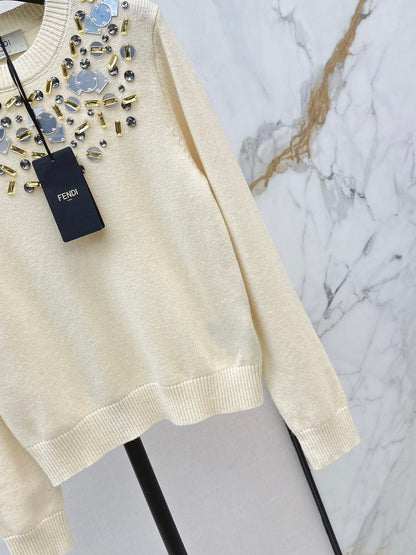Fend NEW Beaded sweater