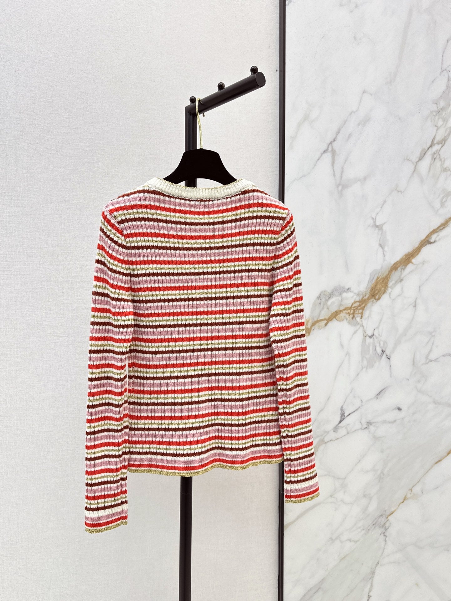 Chan NEW striped knit cardigan