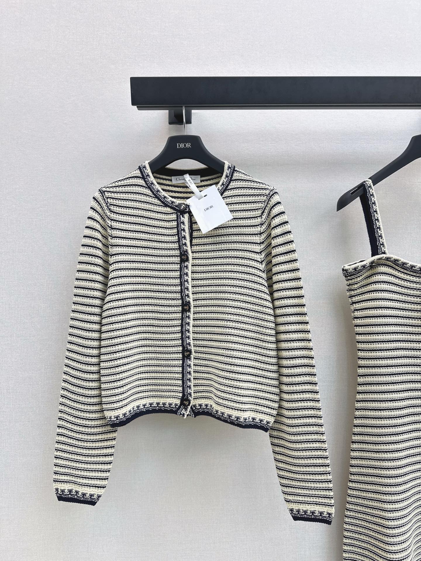 CD NEW striped cardigan