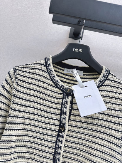 CD NEW striped cardigan