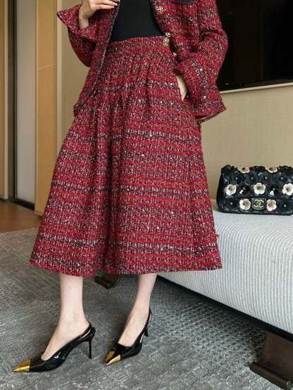 Chan NEW woven skirt